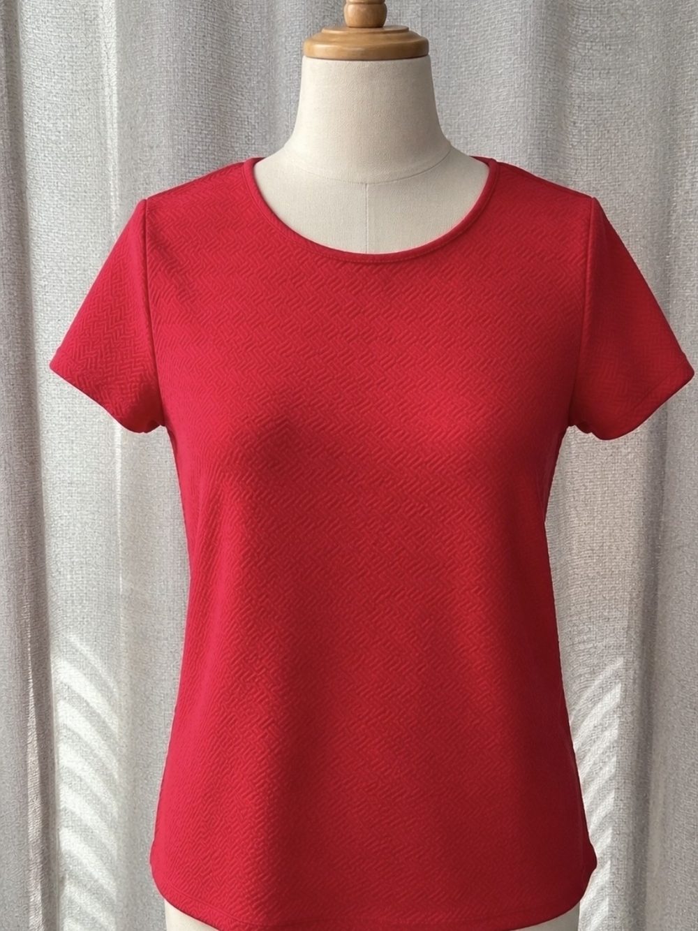 SMITH Red Short Sleeve Crewneck Tee